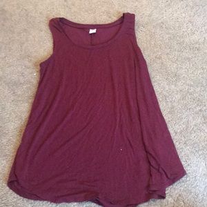 maroon old navy tank top